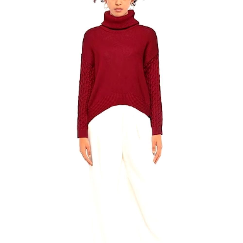 One Teaspoon Double Turtleneck Knit Sweater Size L